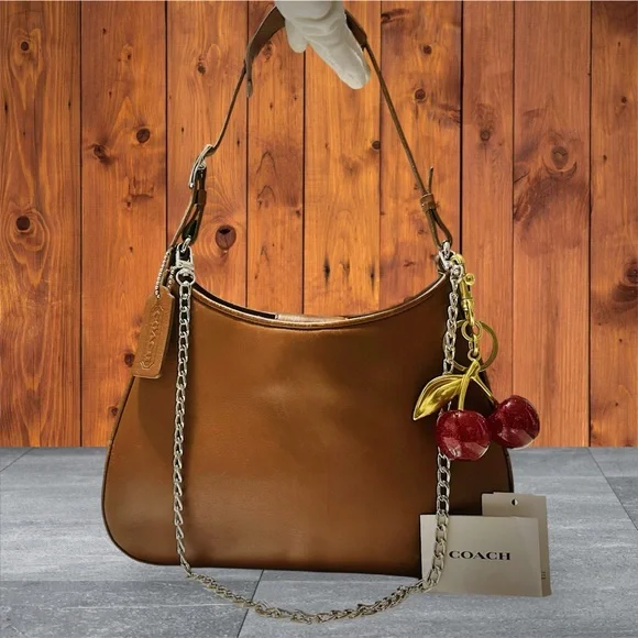 Vintage Coach soho Shoulder Bag Brown color soft Leather 2001 year - Picture 7 of 17